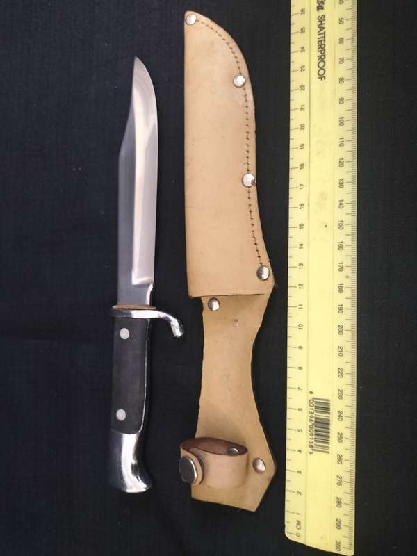 Tramontina Inox - Stainless Steel Hunting Knife with Sheath- Made in Brazil