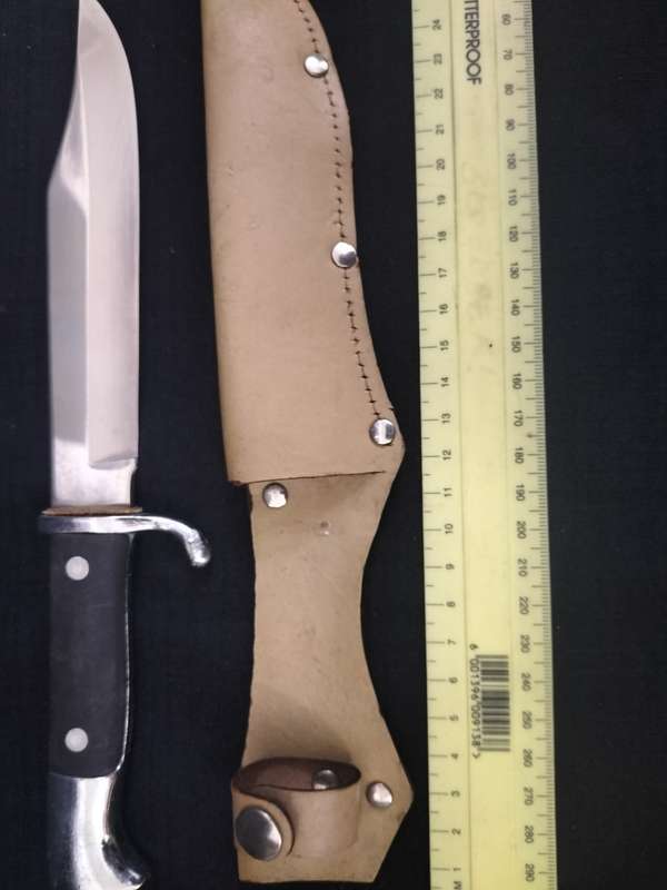Tramontina Inox - Stainless Steel Hunting Knife with Sheath- Made in Brazil