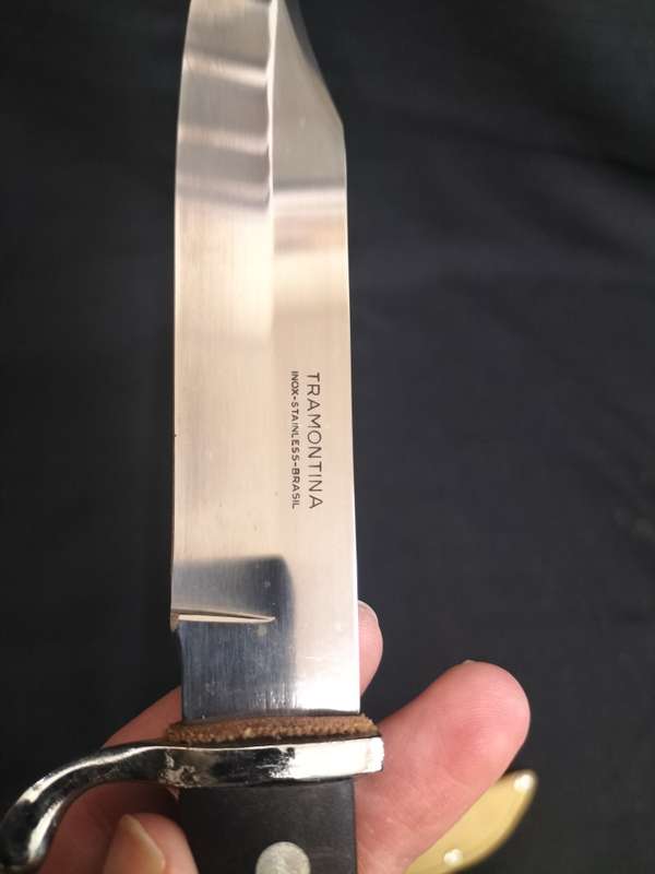 Tramontina Inox - Stainless Steel Hunting Knife with Sheath- Made in Brazil