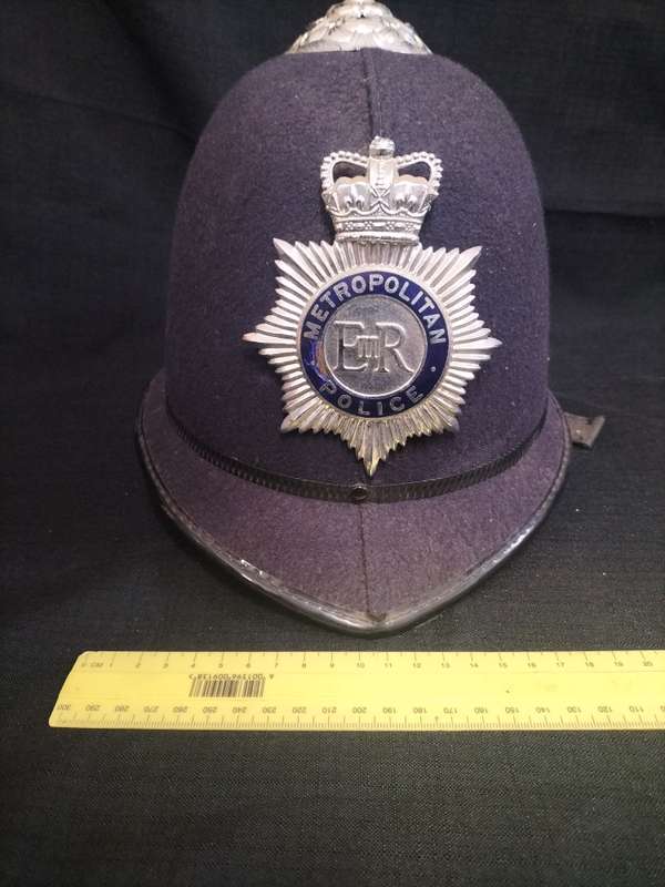 Vintage British Metropolitan Police Helmet