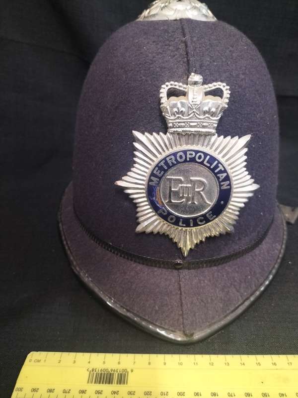 Vintage British Metropolitan Police Helmet