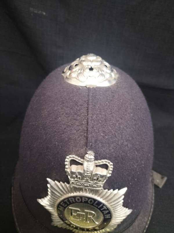 Vintage British Metropolitan Police Helmet