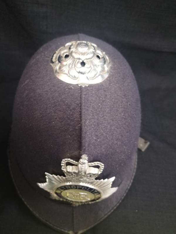 Vintage British Metropolitan Police Helmet