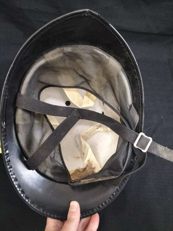 Vintage British Metropolitan Police Helmet