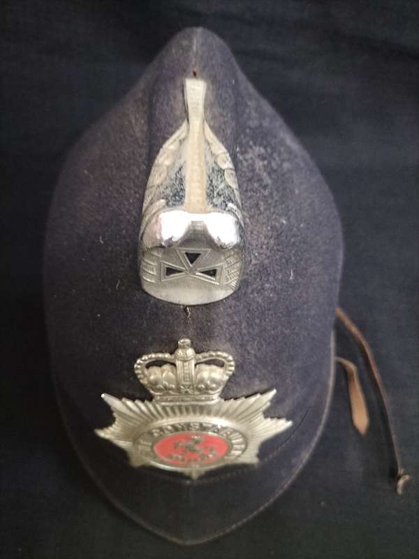Vintage British Kent Constabulary Police Helmut - Good Condition