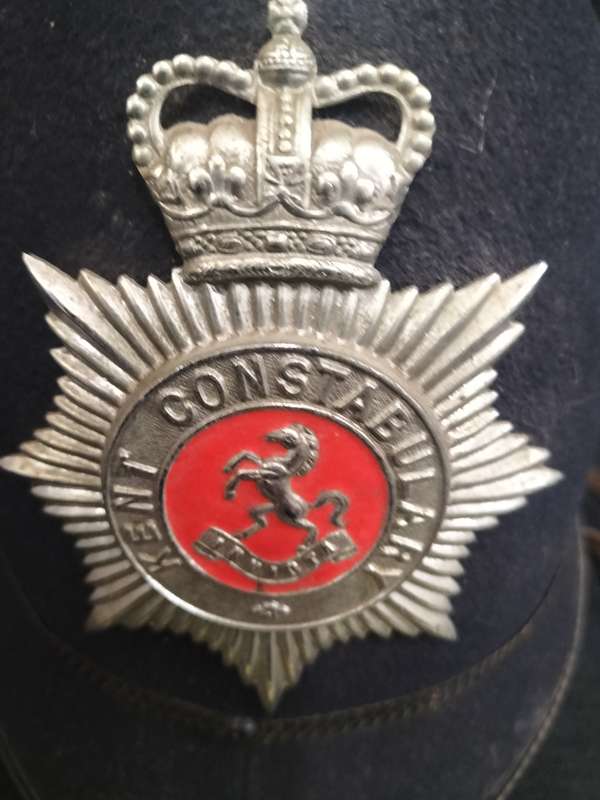 Vintage British Kent Constabulary Police Helmut - Good Condition