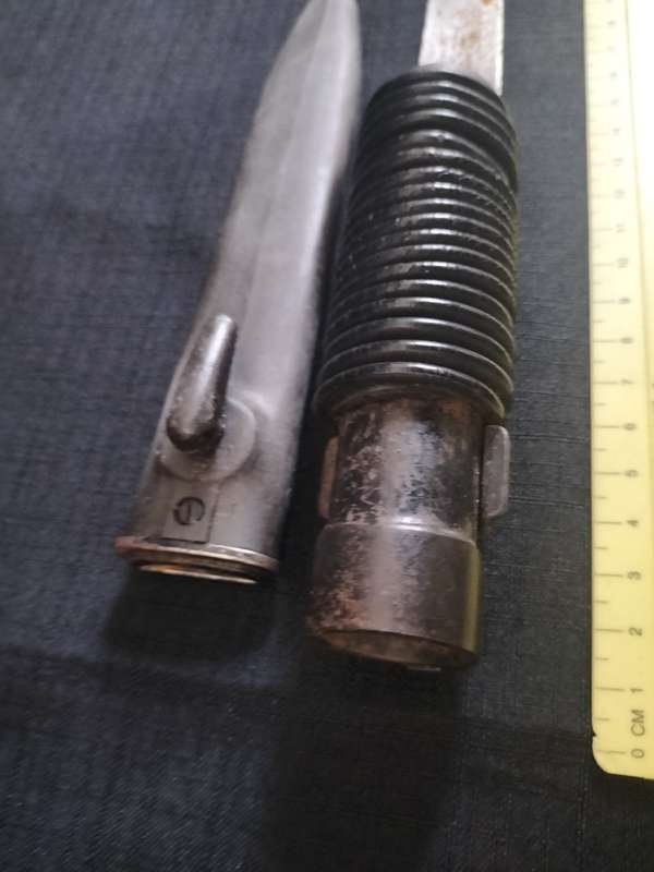 Vintage Bayonet with a Plastic Sheath - Good Condition - See Description