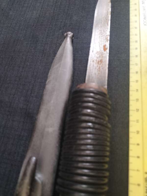 Vintage Bayonet with a Plastic Sheath - Good Condition - See Description
