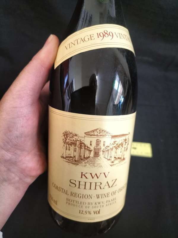 Vintage 1989 Vintage KWV Shiraz  - 750ml - Sealed - Bottled by KWV