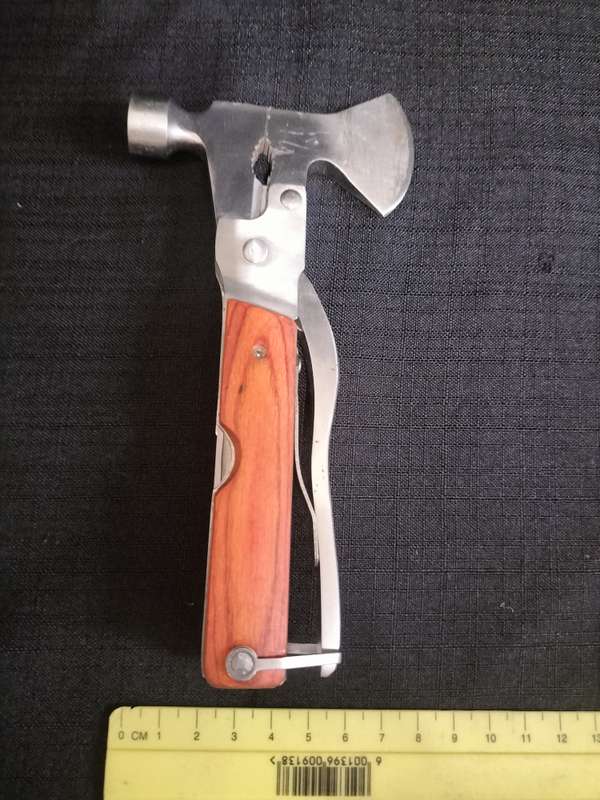 Stainlesss Steel Multifunction Hammer Axe Camping Gear Multi Tool