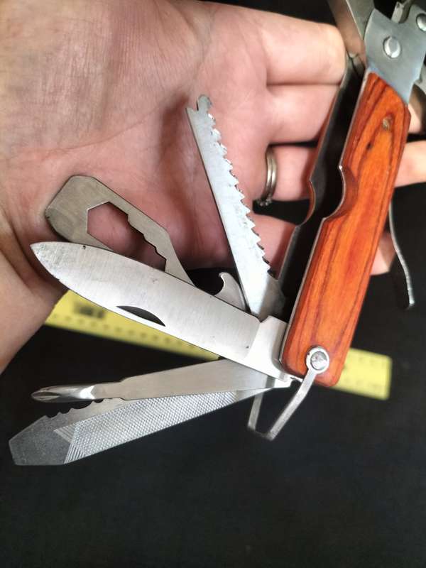 Stainlesss Steel Multifunction Hammer Axe Camping Gear Multi Tool