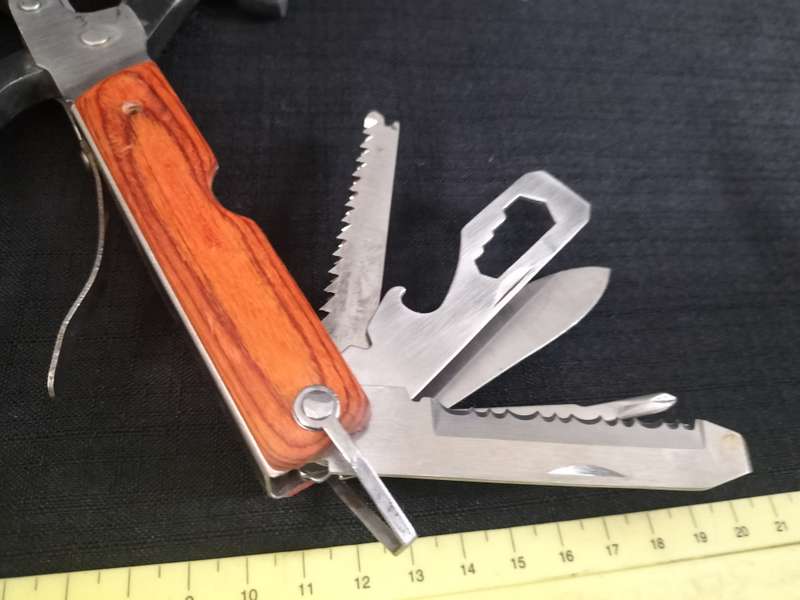 Stainlesss Steel Multifunction Hammer Axe Camping Gear Multi Tool