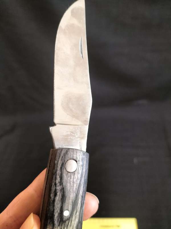 Beautifull Pocket Folding Knife With Wooden Handle - Good Condition