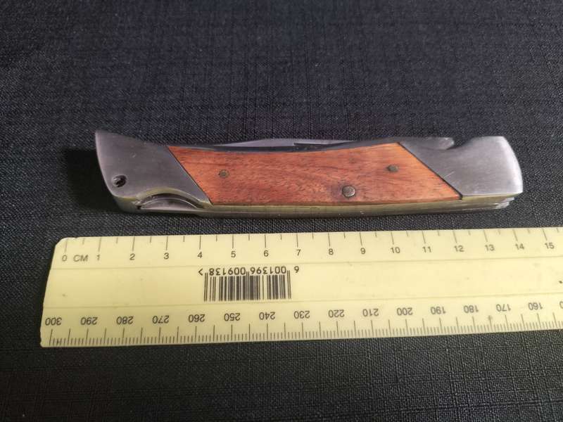 Beautiful Stainless Steel With Two Blade Folding Pocket Knife with Wooden Handle