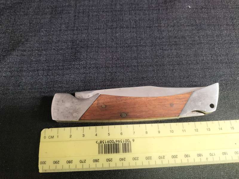 Beautiful Stainless Steel With Two Blade Folding Pocket Knife with Wooden Handle