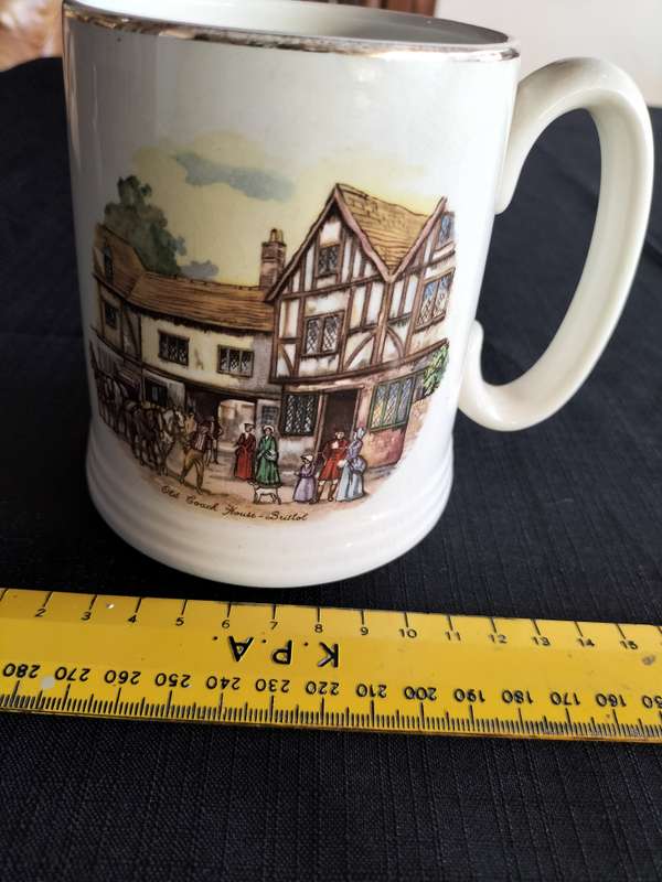 Vintage Elijah Cotton LTD -Lord Nelson Ware Staffordshire England Mug/ Tankard - Old Coach House