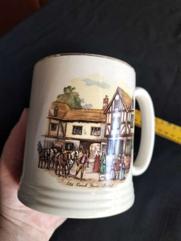 Vintage Elijah Cotton LTD -Lord Nelson Ware Staffordshire England Mug/ Tankard - Old Coach House