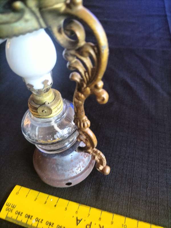 Antique Late 1800's Vapo Cresolene Vaporizer Victorian Medicine Oil Kerosene Lamp Brass Ornate