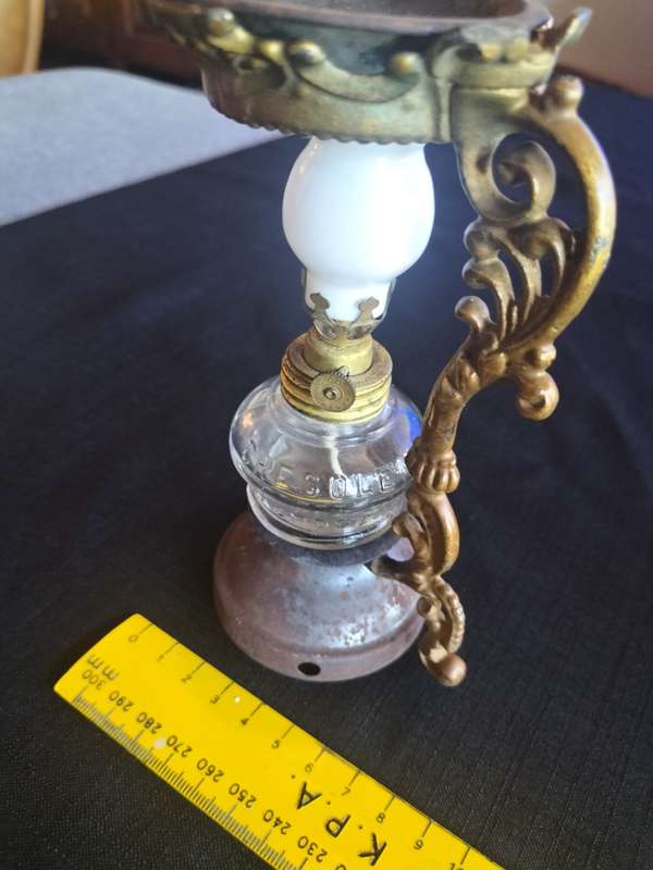 Antique Late 1800's Vapo Cresolene Vaporizer Victorian Medicine Oil Kerosene Lamp Brass Ornate