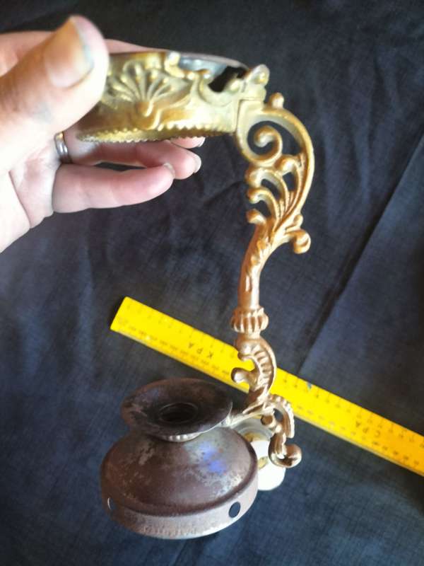 Antique Late 1800's Vapo Cresolene Vaporizer Victorian Medicine Oil Kerosene Lamp Brass Ornate