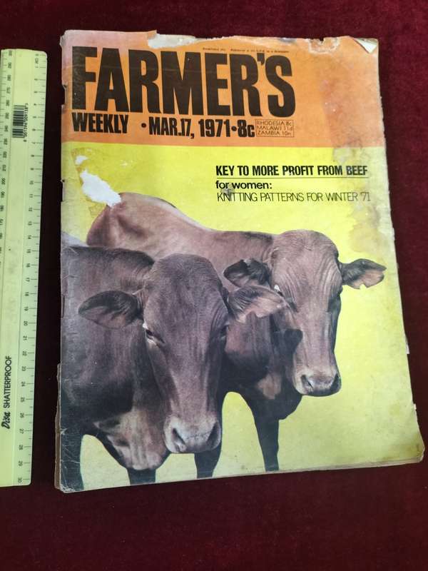 Vintage Farmer's Weekly from 17 March 1971 - In A Used Secondhand Condition