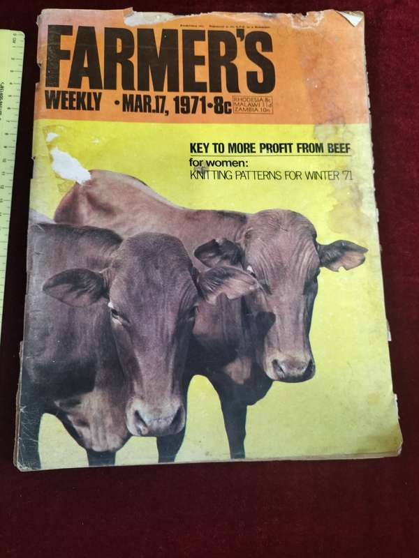 Vintage Farmer's Weekly from 17 March 1971 - In A Used Secondhand Condition