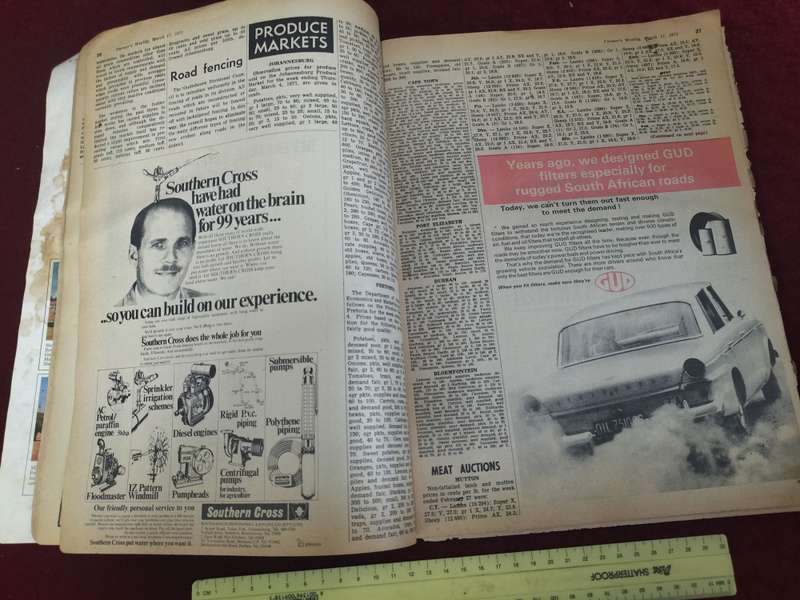 Vintage Farmer's Weekly from 17 March 1971 - In A Used Secondhand Condition