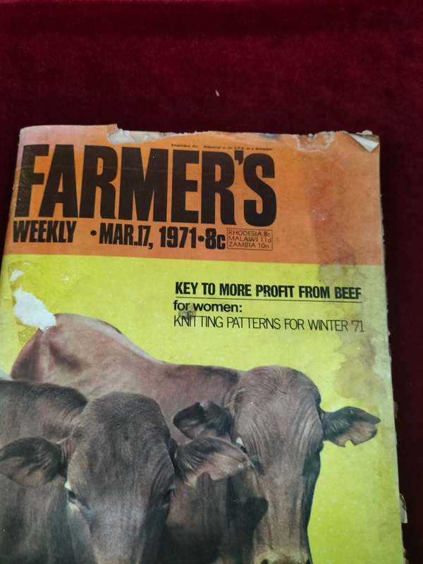 Vintage Farmer's Weekly from 17 March 1971 - In A Used Secondhand Condition