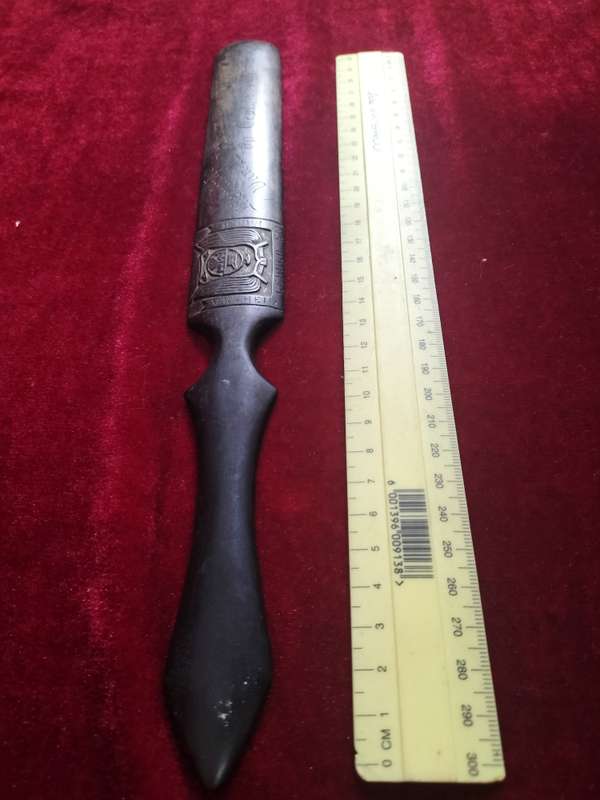 1901 Ceylon P.O.W Anglo Boer War Ebony Page Turner Inscribed