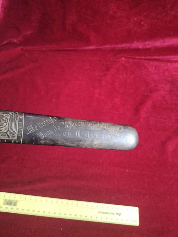 1901 Ceylon P.O.W Anglo Boer War Ebony Page Turner Inscribed