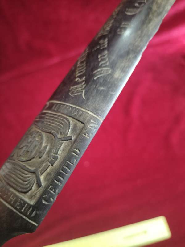 1901 Ceylon P.O.W Anglo Boer War Ebony Page Turner Inscribed