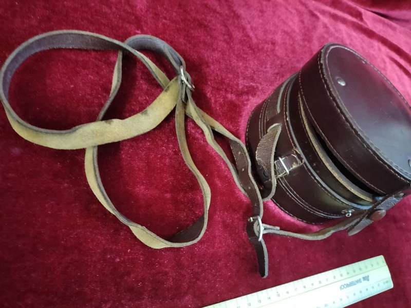 Vintage 1930 System Paulin Stockholm Precision Altimeter With Original Leather Case -Made In Sweden