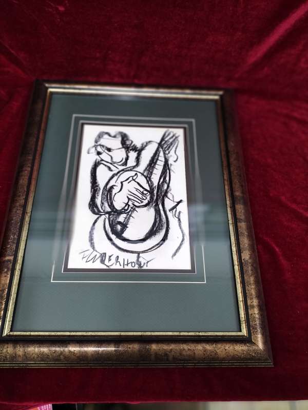 Stunning Frans Claerhout 1919 -2006 -SA Artist - Charcoal Sketch On Paper- In Excellent Condition