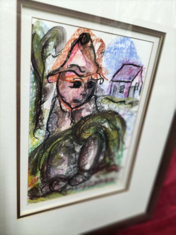 Frans Claerhout 1919-2006 SA Artist Mixed Media Painting