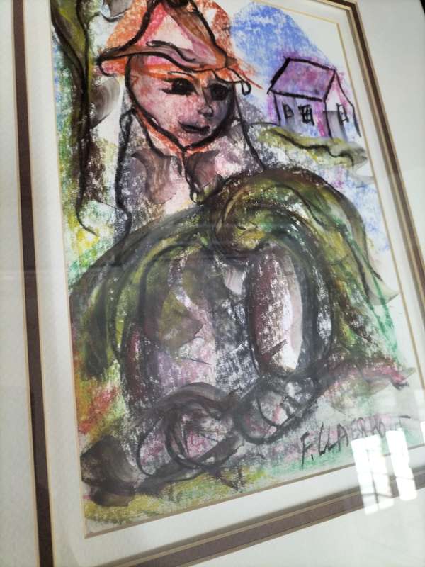 Frans Claerhout 1919-2006 SA Artist Mixed Media Painting