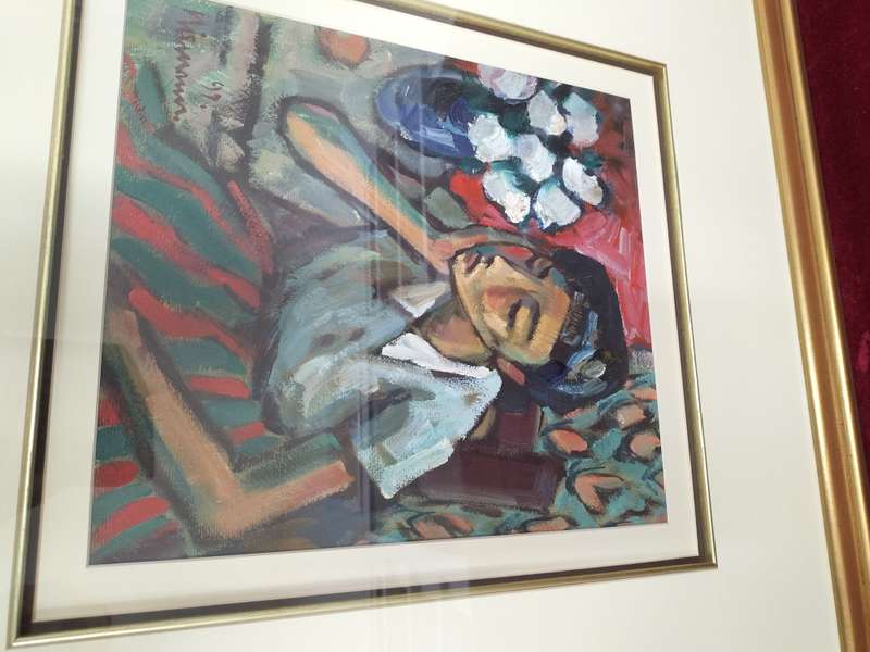 Stunning Hennie Niemann Sr -SA Artist Oil Painting-1997 Young Woman With Flowers-Excellent Condition