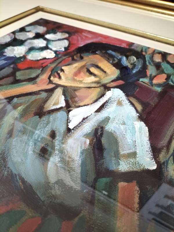 Stunning Hennie Niemann Sr -SA Artist Oil Painting-1997 Young Woman With Flowers-Excellent Condition