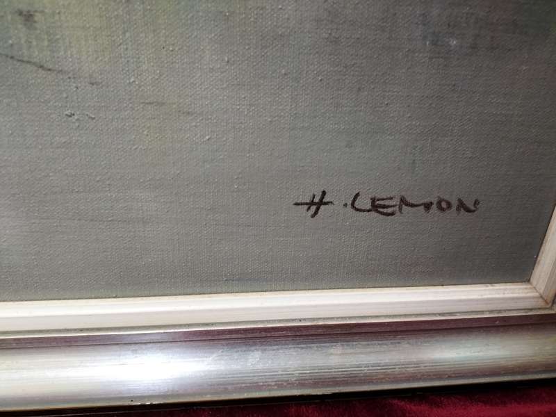 oil on board by well known artist H. Lemon