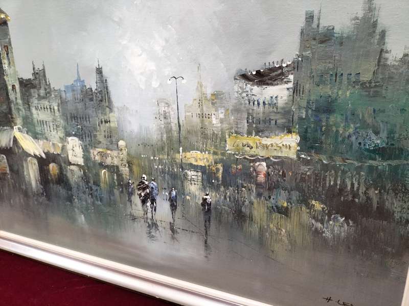oil on board by well known artist H. Lemon