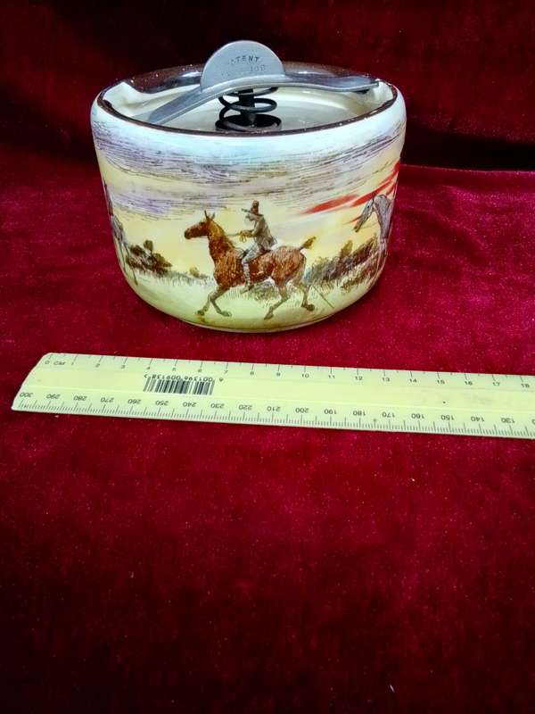 Antique Rare Royal Doulton Coaching Days Tobacco Jar- Sir Roger De Coverley D5814 - Made In England