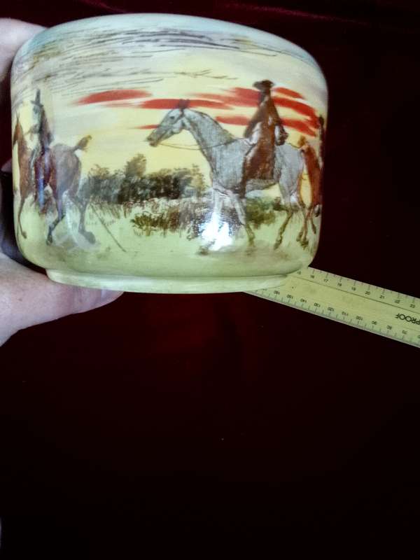 Antique Rare Royal Doulton Coaching Days Tobacco Jar- Sir Roger De Coverley D5814 - Made In England