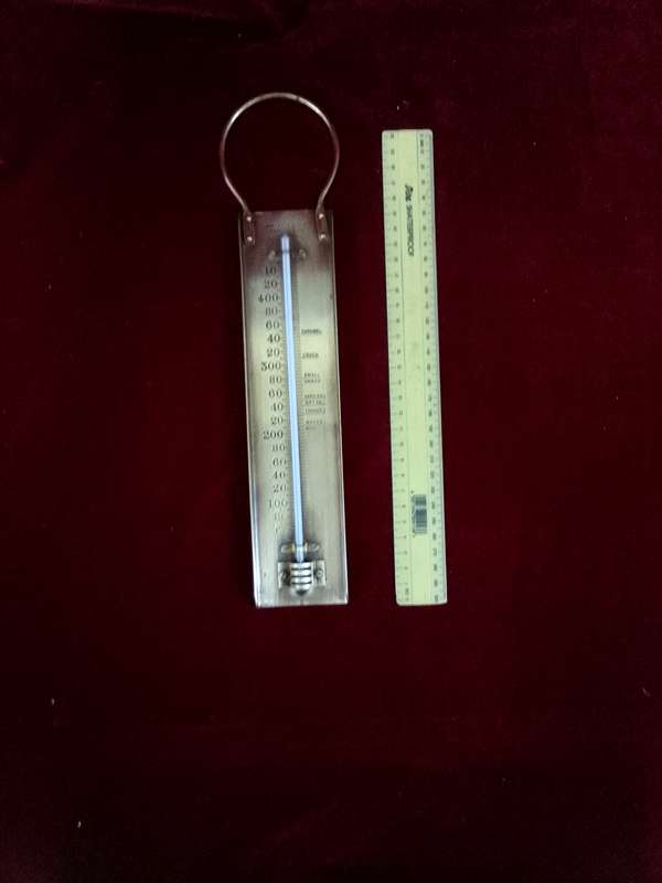 Beautiful Vintage Brass Sugar Thermometer - Made By G.H.Zeal - London England - Good Condition