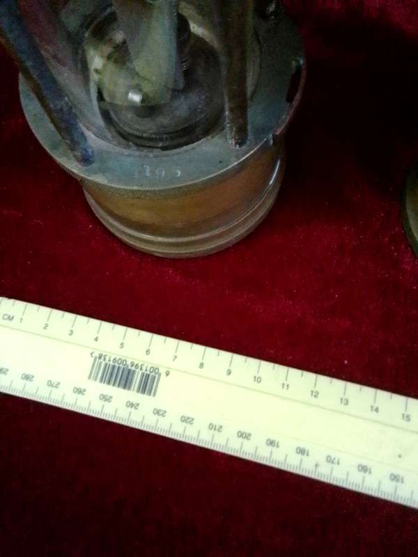 Antique Set Of Two Brass Hailwoods Ackroyd Improved Miner's Flame Safety Lamps- Morley Leeds England