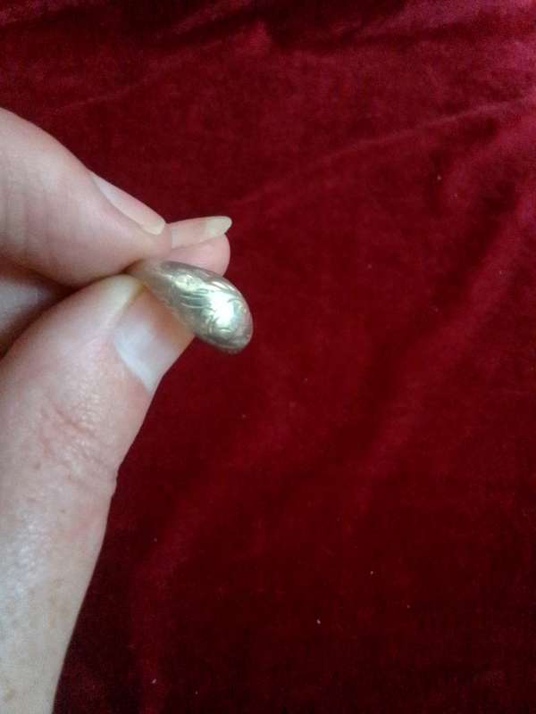 Beautifull Vintage Sterling Silver 925 Engraved Patern Ring - 2.0 g