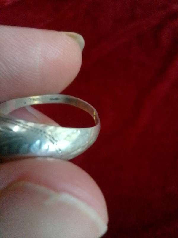 Beautifull Vintage Sterling Silver 925 Engraved Patern Ring - 2.0 g