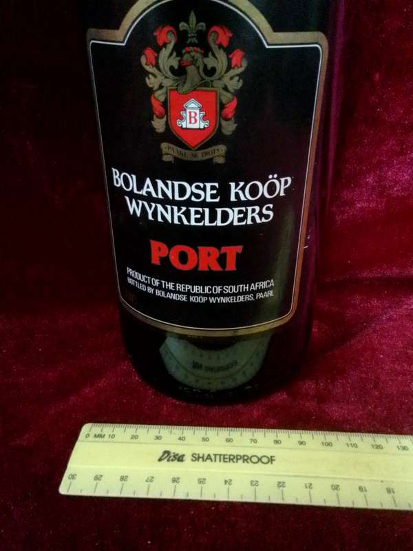 Vintage Limited Edition (No 1013 of 1200) Bolandse Koop Wynkelders Port 1.5l Sealed