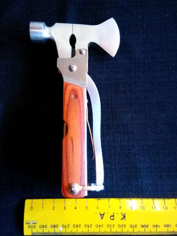 Stainlesss Steel Multifunction Hammer Axe Camping Gear Multi Tool