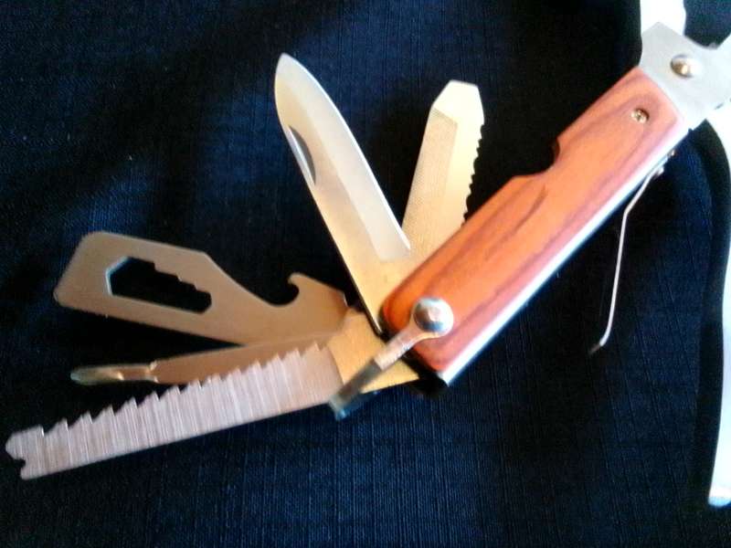 Stainlesss Steel Multifunction Hammer Axe Camping Gear Multi Tool
