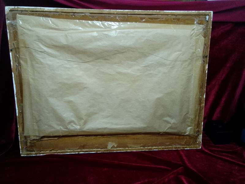 Beautiful Large Framed Otto Klar (1908 - 1994) Oil On Board Farm Landscape Scene- See Desp