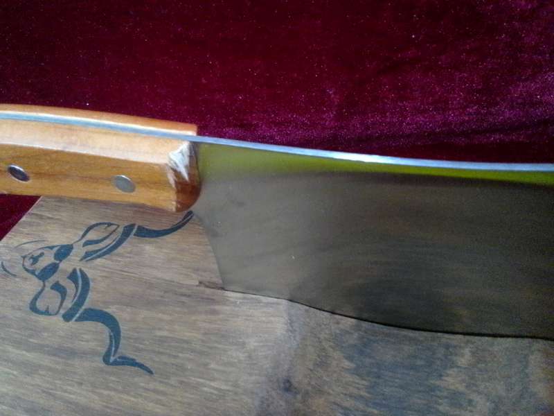 Beautiful Handcrafted In South Africa Big Solid Kiaat Biltong Cutter/ Slicer -  Good Condition